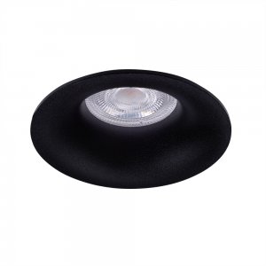 Чёрный круглый встраиваемый светильник «CORNO»