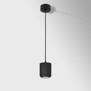 15Вт 4000К чёрный подвесной светильник цилиндр «Onde»