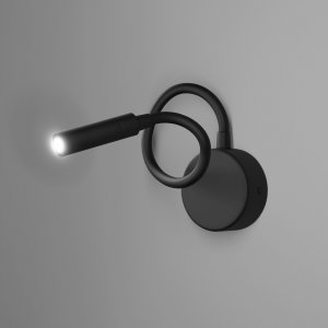 Чёрный гибкий настенный светильник 3Вт 4000К