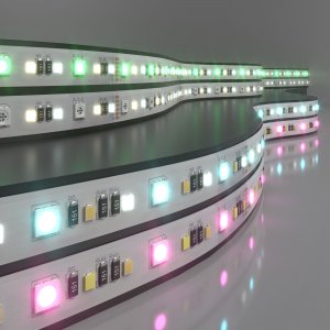 Лента светодиодная 24V 16W 90Led 5050+2835+2835 IP20 MIX RGB/теплый белый/холодный белый, 5м