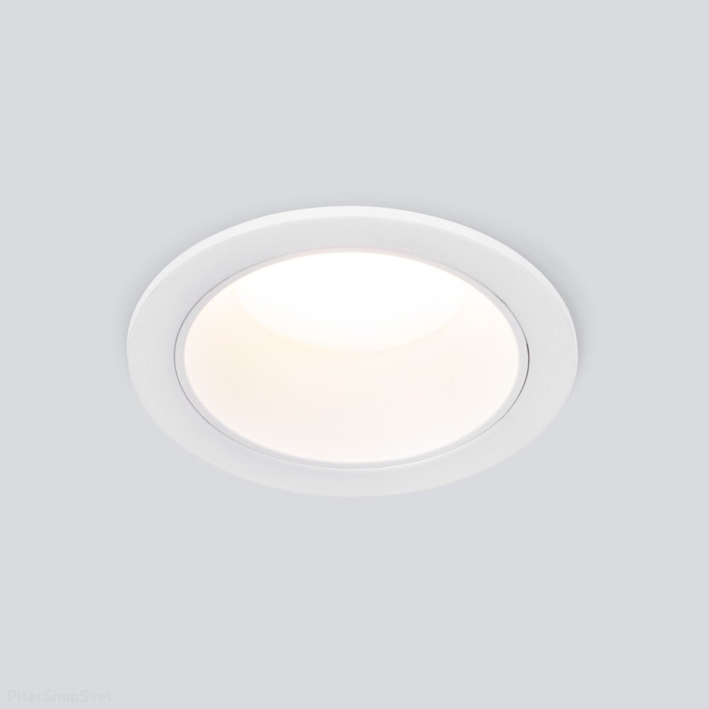 Белый круглый встраиваемый светильник 7Вт 4200К 25082/LED