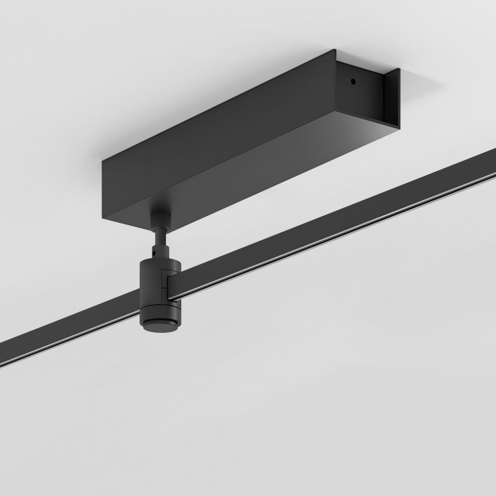 Декоративная стойка с вводом питания (с местом под трансформатор) h124mm SMALL «Esthetic Magnetic» 85140/00