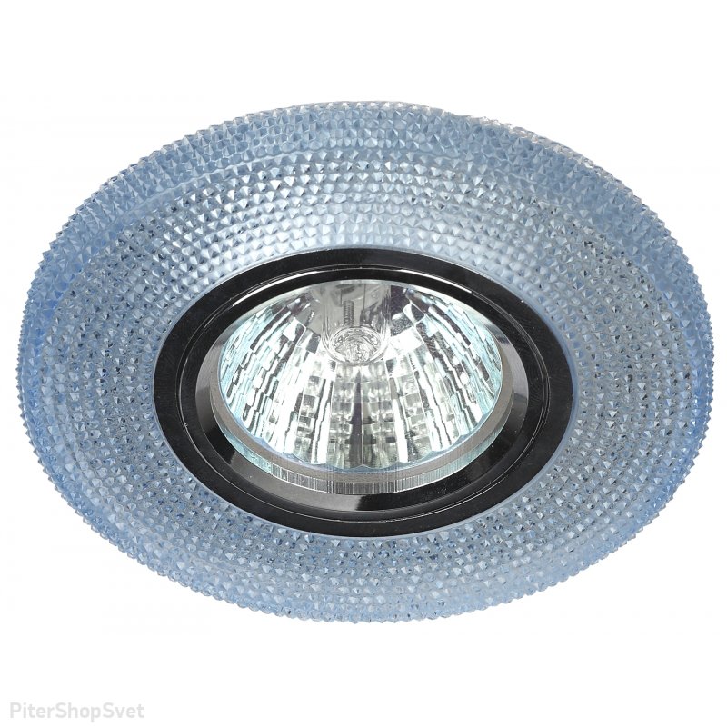 Встраиваемый голубой светильник с LED подсветкой «LED» DK LD1 BL