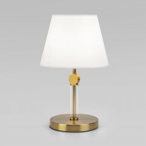 Настольная лампа, латунь/белый «Conso»