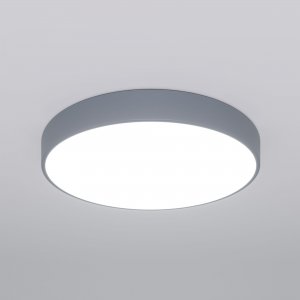 Серый 80см круглый потолочный светильник барабан 152Вт с пультом «Entire»