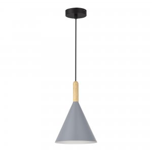 Серый подвесной светильник конус «ARKET»