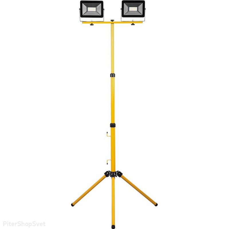 Два 70Вт прожектора на штативе 6400К IP65 «LL-504» 41544