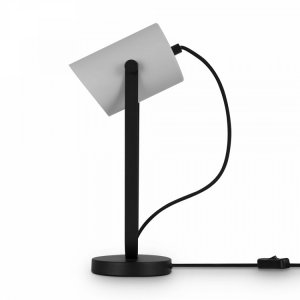 Чёрно-белая настольная лампа «Loft Elori»