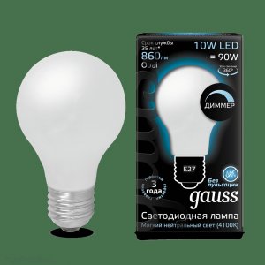 Серия / Коллекция «LED Filament A60 OPAL dimmable» от Gauss™