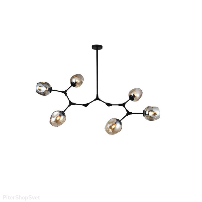 Чёрная люстра на штанге «Casti» H207-1