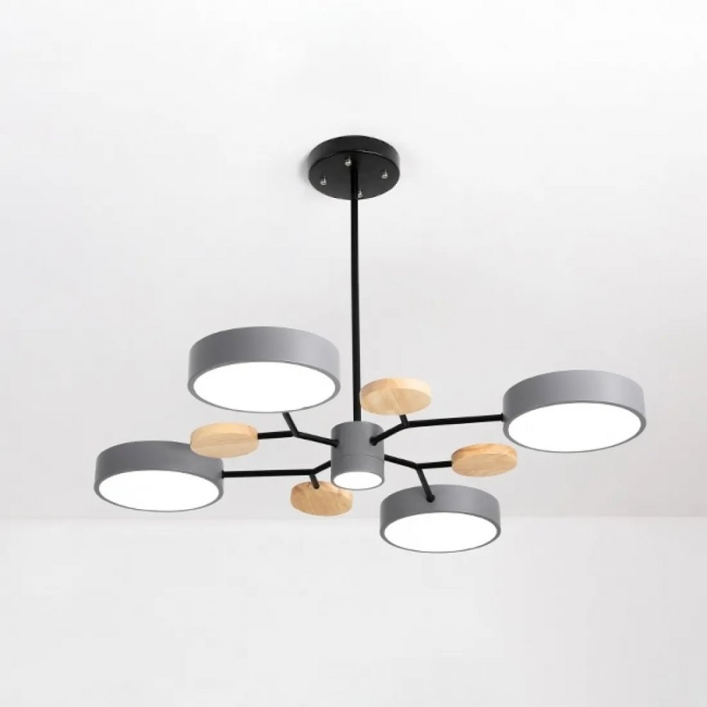 Люстра на штанге «Meade Lamps Grey» 207857-26