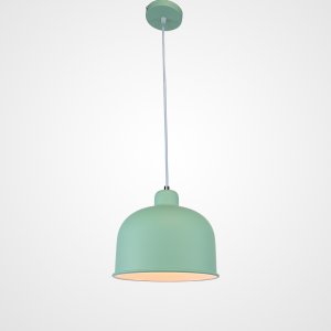 Зелёный купольный подвесной светильник из металла «Grain Pendant Lamp Green»