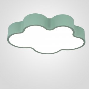 Зелёная потолочная люстра облако «Cloud»