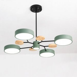 Люстра на штанге «Meade Lamps Green»