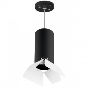 Чёрно-белый подвесной светильник «Rullo»