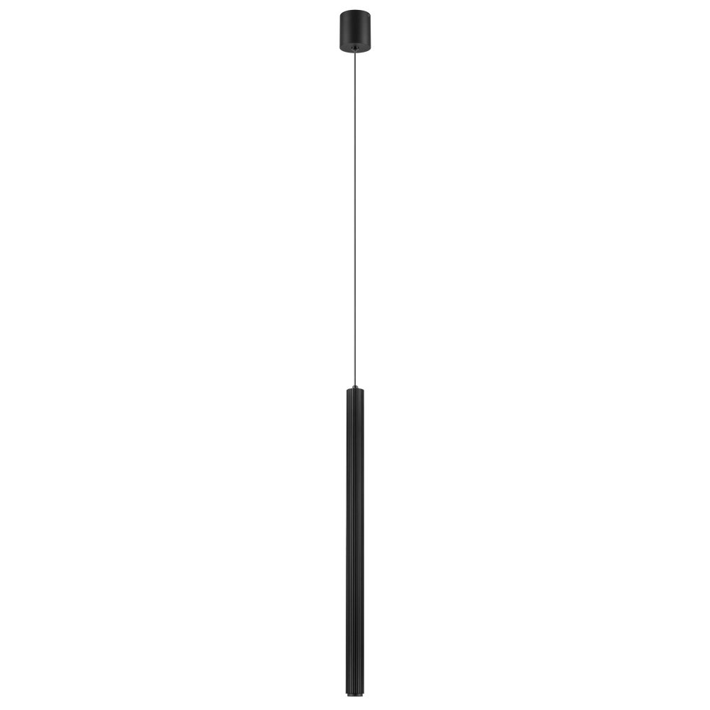 Чёрный подвесной светильник стержень 6Вт 3000К «Palla» 737017