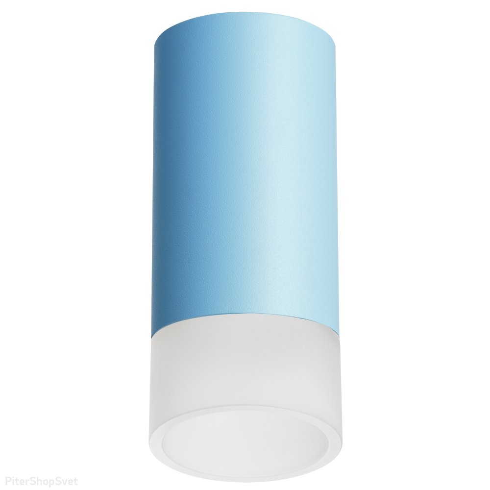 Голубой накладной потолочный светильник цилиндр «Rullo» R43531