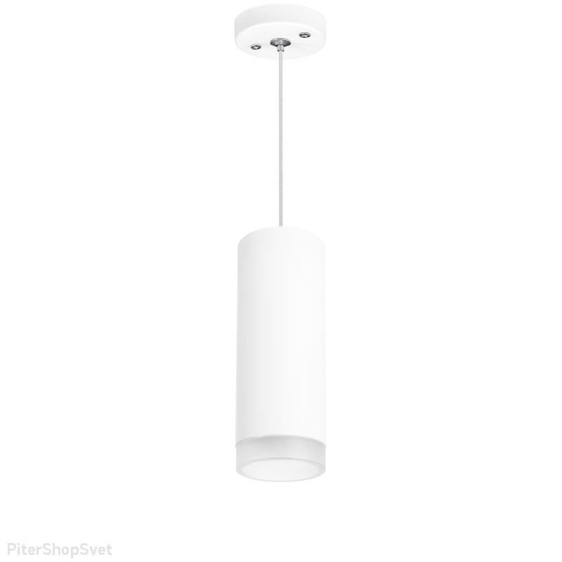 Белый подвесной светильник цилиндр «Rullo» RP48630