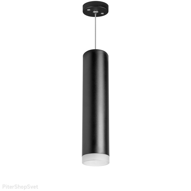 Чёрный подвесной светильник цилиндр «Rullo» RP49730