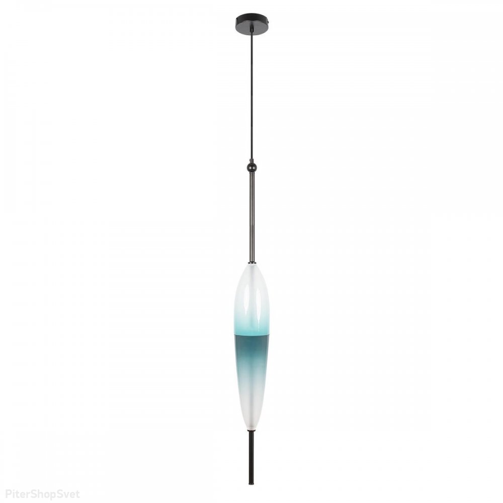 Светодиодный бело-синий подвесной светильник 10Вт 3000К «Venice» 10223/C Blue