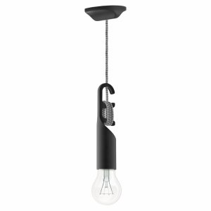 Чёрный подвесной светильник с намотанным проводом «COZY»