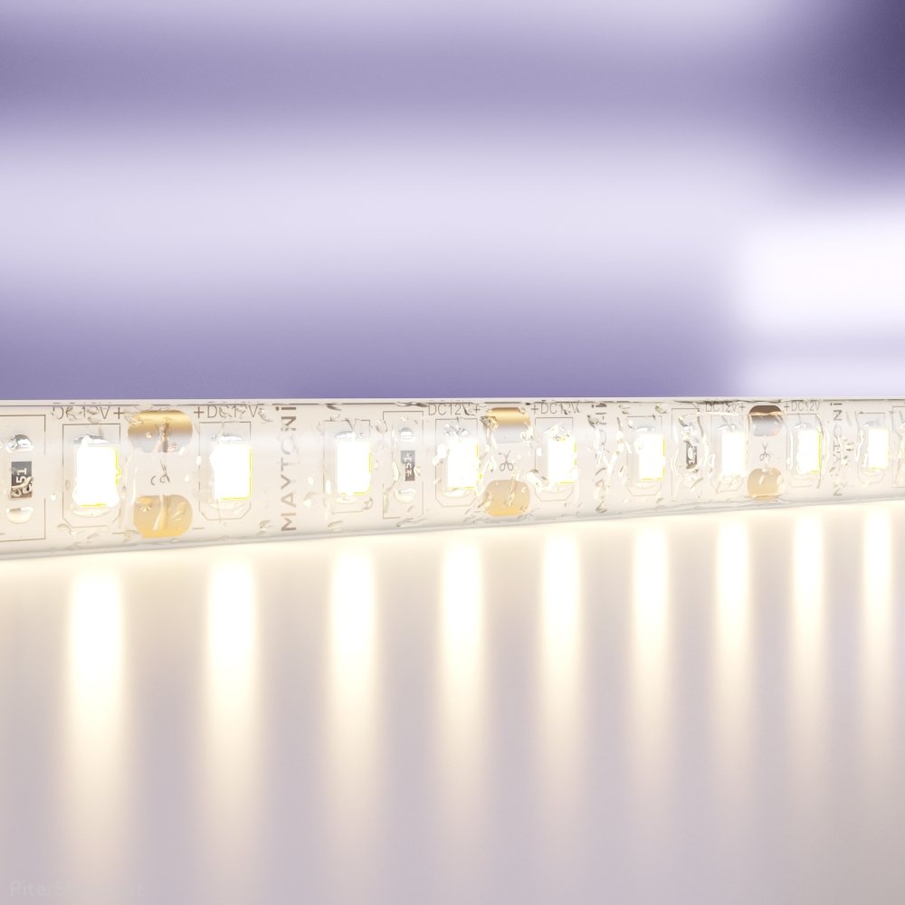 5м влагозащищённая IP65 светодиодная лента 12В 14.4Вт/м 3000K «Led strip» 10117