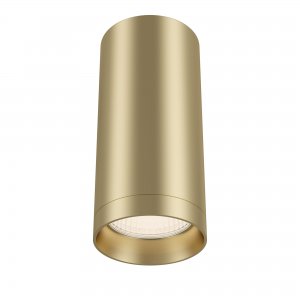 Накладной потолочный светильник цилиндр золотого цвета «Alfa»