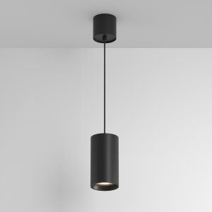 Чёрный подвесной светильник цилиндр 3000К 20Вт 50° «Vol»