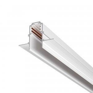 1м белый магнитный шинопровод встраиваемый в ГКЛ 9,5мм «Magnetic track system Exility»