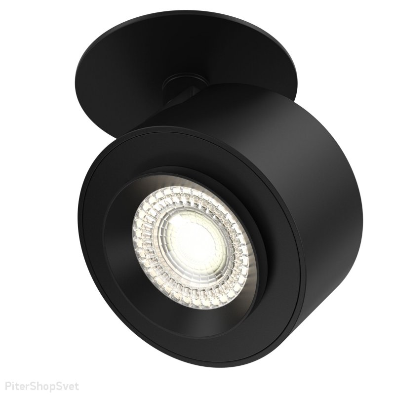 Чёрный встраиваемый поворотный светильник 13Вт 3000К «Treo» C063CL-L12B3K