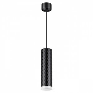 Чёрный подвесной светильник цилиндр «BRILL»