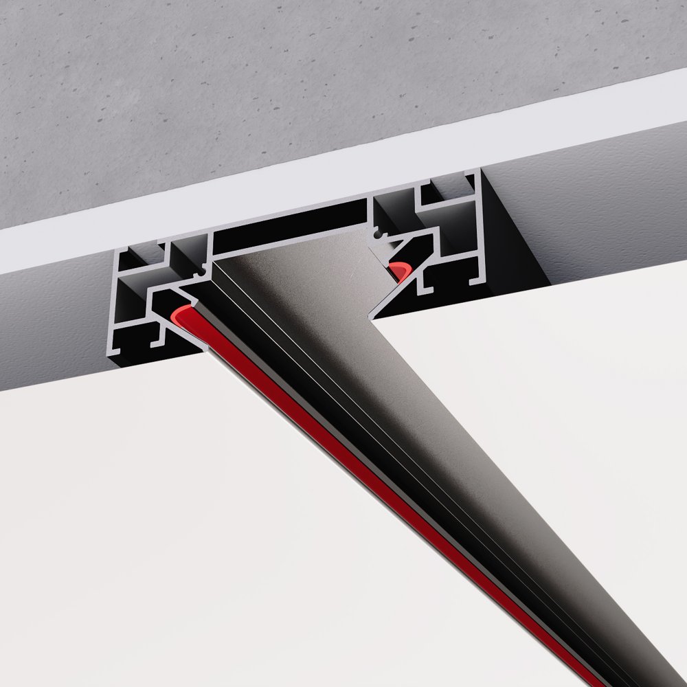 3м Профиль для монтажа однофазного шинопровода в натяжной потолок st045.439.00