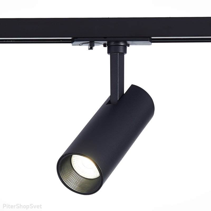 Чёрный однофазный трековый светильник 10Вт 4000К 36° «MONO» ST350.446.10.36