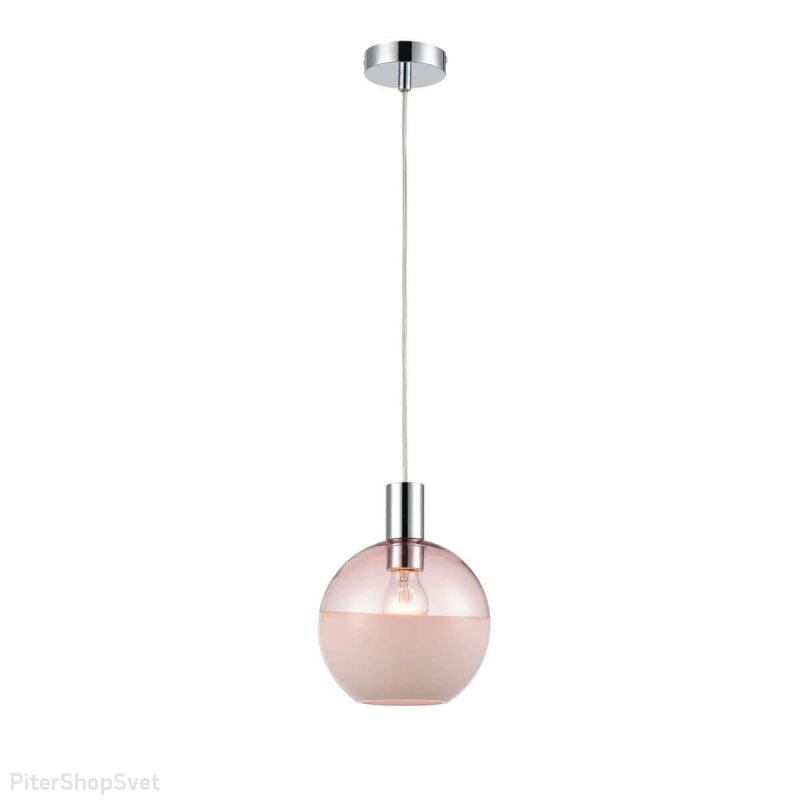 Подвесной светильник розовый шар 20см «Unicum» VL5373P21